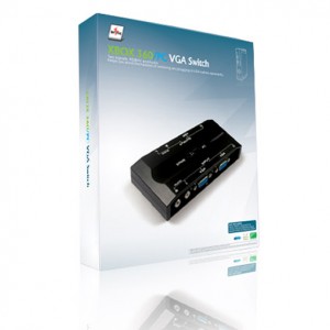 XBOX 360/PC VGA Switch , Connect PC and Xbox in your Monitor