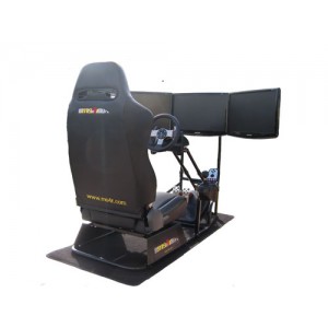 Aventador Home Racing Simulator with three Monitors Bracket