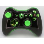 Black and Green  Chrome  Modded Controlle  w/Rapid 11 mods