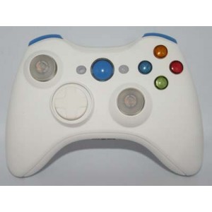 All White Lighted  Modded Controlle  w/Rapid Fire